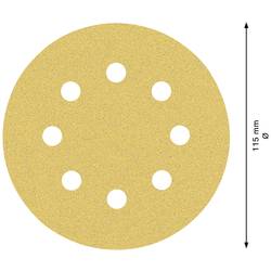 Bosch Accessories EXPERT C470 2608900796 brusné papíry pro excentrické brusky s otvory Zrnitost 80 (Ø) 115 mm 5 ks