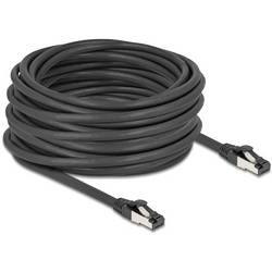 Delock 80576 RJ45 síťové kabely, propojovací kabely CAT 8.1 S/FTP 15.00 m černá bez halogenů 1 ks