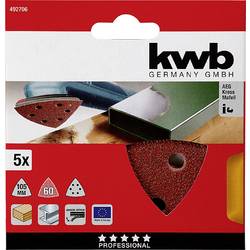 kwb 492706 brusný papír pro delta brusky Zrnitost 60 (Ø) 105 mm 5 ks