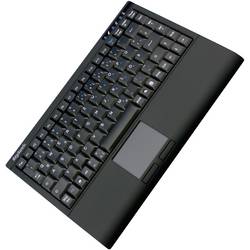 Keysonic ACK-540U+ USB klávesnice německá, QWERTZ černá integrovaný touchpad, tlačítka myši