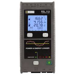 Chauvin Arnoux PEL 113 Set síťový analyzátor 3fázové vč. proudových kleští, s funkcí záznamníku, Měření spotřeby energie, Analýzy zátěže, Online měření