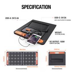 Jackery SoarSaga 100, JK-HTO587 solární nabíječka, 100 W