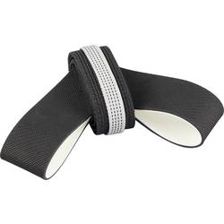 TRU COMPONENTS ESD zemnící pata 1 ks černá Elastický suchý zip, stříbrný pásek, černá Bag