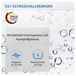 Emag Emmi D21 ultrazvuková čistička, 80 W, 2 l, s ohřevem