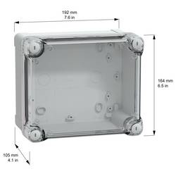 Schneider Electric PanelSeT TBS NSYTBS191610HT skřínka na stěnu 164 x 192 x 105 ABS šedobílá (RAL 7035) 1 ks
