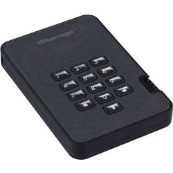 iStorage diskAshur 2® externí HDD 6,35 cm (2,5) USB 3.2 (Gen 2) černá IS-DA2-256-1000-B