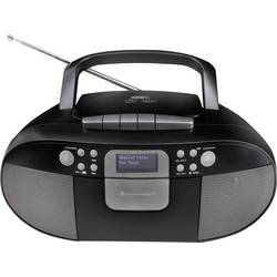 soundmaster SCD7800SW SCD7800SW rádio s kazetovým přehrávačem, DAB+, FM, AUX, CD, kazeta, USB, funkce alarmu, černá