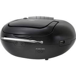 soundmaster SCD7800SW SCD7800SW rádio s kazetovým přehrávačem, DAB+, FM, AUX, CD, kazeta, USB, funkce alarmu, černá