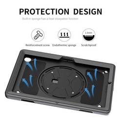 4Smarts Rugged Tablet GRIP obal na tablet Samsung Backcover černá