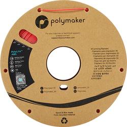 Polymaker PE01004 PolyLite vlákno pro 3D tiskárny ABS plast Bez zápachu 1.75 mm 1000 g červená 1 ks