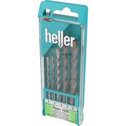 Heller Proconcrete Beton- & Steinbohrer 17755 tvrdý kov sada příklepových vrtáků 4 mm, 5 mm, 6 mm, 8 mm, 10 mm válcová stopka 5 ks