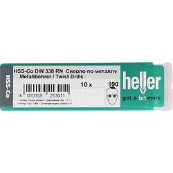 Heller 21334 9 HSS kovový spirálový vrták 9.3 mm Celková délka 125 mm Cobalt DIN 338 válcová stopka 10 ks