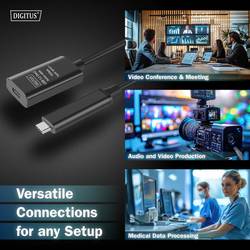 Digitus USB kabel USB 3.2 Gen2, USB 3.2 Gen2, USB 3.2 Gen1, USB 3.2 Gen1, USB 3.1 Gen2, USB 3.1 Gen1, USB 3.0 USB-C®, USB-C ® zásuvka, USB-C ® zástrčka 5.00 m