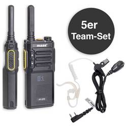 MAAS Elektronik Team-Set PT-375 KEP-24-VK 150111 PMR radiostanice sada 5 ks