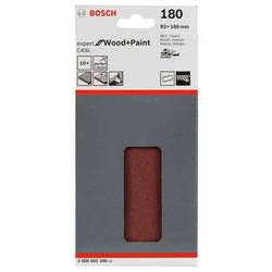 Bosch Accessories Expert for Wood 2608605308 brusný papír na suchý zip, s otvory Zrnitost 180 (d x š) 185 mm x 93 mm 10 ks