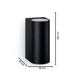 Philips LED Nightingale 8720169266834 venkovní nástěnné LED osvětlení LED GU10 70 W černá
