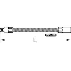 KS Tools 9181505 918.1505 prodlužovací nástavec pro nástrčné klíče Pohon (šroubovák) 1/4 (6,3 mm) 150 mm 1 ks