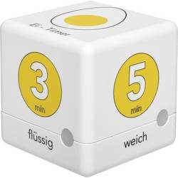 TFA Dostmann Cube Timer Ei kuchyňská minutka bílá, žlutá digitální
