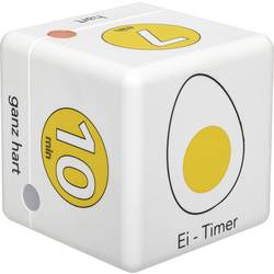 TFA Dostmann Cube Timer Ei kuchyňská minutka bílá, žlutá digitální
