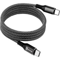 Smrter Nabíjecí kabel USB USB-C ® zástrčka 1 m antracitová MAGNETO_C2C_AT_R