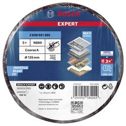 Bosch Accessories 2608901385 Obrusný kotouč EXPERT N880 pro excentrickou brusku, 125 mm, hrubý, 5 ks 125 mm 5 ks