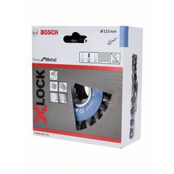 Bosch Accessories Okružní brusný kartáč Heavy for Metal X-LOCK, opad, 115 mm, 0,5 mm, 12 mm Bosch Power Tools 2608620731 1 ks