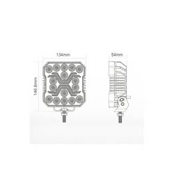 SecoRüt Pracovní LED svítilna 12 V/DC, 24 V/DC L0195 (š x v x h) 120 x 140 x 35 mm 1700 lm