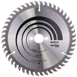Bosch Accessories Kreissägeblatt 160x20x2,6mm Z48/WZ HM für Feinschnitt 2608640732 pilový kotouč 1 ks