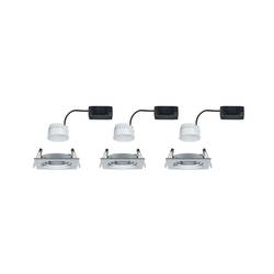 Paulmann 93456 Nova vestavné svítidlo, LED, LED, 18 W, Hliník (soustružený), sada 3 ks