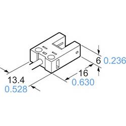 Panasonic vidlicová světelná závora PM-U25-C3 PM-U25-C3 typ U spínání za světla, spínání za tmy 5 - 24 V/DC 1 ks