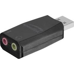 mikrofonový přijímač SpeedLink SPEEDLINK SL-8850-BK-01 VIGO - Soundkarte - Stereo Druh přenosu:USB