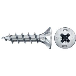 Fischer 670290 Power-Fast II CZF šrouby do dřevotřísky 4.5 mm 25 mm křížová drážka Pozidriv ocel galvanizováno zinkem 1000 ks
