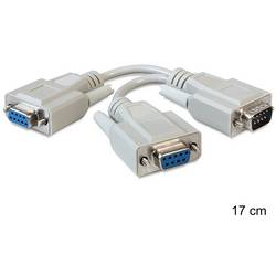 Delock sériový kabel USB-C ® zástrčka 0.17 m béžová 65403 Se závitem DVI kabel