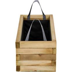 Siena Garden TAUNUS TANUSSLIM 70 Box na rostliny Borové dřevo, fleece přírodní, černá
