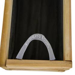 Siena Garden TAUNUS TANUSSLIM 70 Box na rostliny Borové dřevo, fleece přírodní, černá