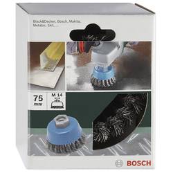Bosch Hrncový kartáč pro úhlové a přímé brusky - vlnitý drát, pomosazeno, 75 mm D= 75 mm 2609256503 1 ks