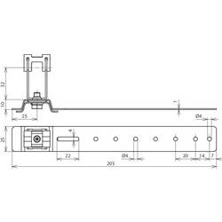 DEHN 206171 DLH DG 8 H32 L205 V2A AL Držák střešních kabelů 1 ks
