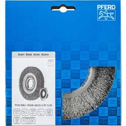 PFERD TOOLS Kulatý kartáč POS, šířka, neopft RBU Ø 180 x 25 mm, variabilní otvor z oceli Ø drátu 0,30 pro stojan s kozlíkem 1 POS RBU 18025/AK32-2 ST 0,30
