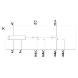 Siemens 3RP2525-1BW30 3RP25251BW30 časové relé, 0.05 s - 100 h, 1 ks