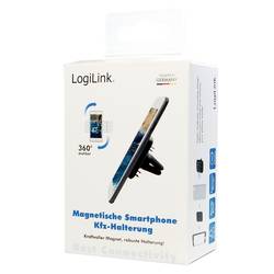LogiLink AA0114 upevnění na ventilační mřížku držák mobilního telefonu do auta otočné o 360°, s magnetickým upevněním