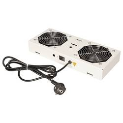 Roline 26.21.0294 19 palec 2 x vestavná ventilátor do datové skříně 1 U s vypínačem šedá