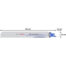 Bosch Accessories 2608658998 Plátek šalové pily Délka řezacího listu 225 mm 5 ks