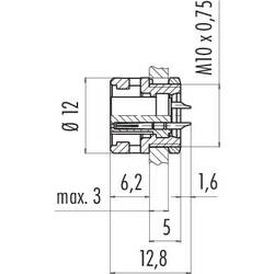 binder 09 0974 00 02 09 0974 00 02-20 přírubová zásuvka , 1 ks