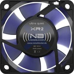 NoiseBlocker BlackSilent XR-2 PC větrák s krytem černá, modrá (transparentní) (š x v x h) 60 x 60 x 25 mm