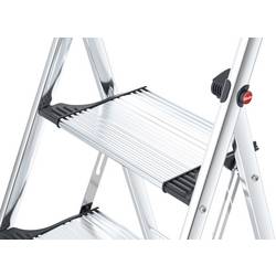 Hailo K100 TopLine 4303-301 hliník sklápěcí schůdky skládací max.prac. výška: 2.50 m stříbrná, černá 7.3 kg