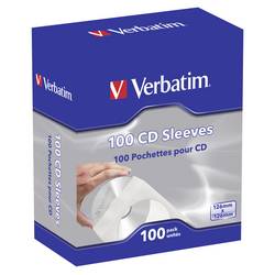 Verbatim obal na CD 49976 1 CD/DVD/Blu-Ray bílá papír 100 ks