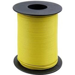 Donau Elektronik 125-S50-3 lanko/ licna, 1 x 0.25 mm², žlutá, 50 m