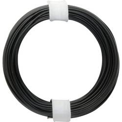 Donau Elektronik 105-1 spojovací drát, 1 x 0.20 mm², černá, 10 m