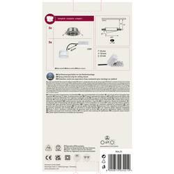 Paulmann 93421 Base vestavné svítidlo, LED, LED, 15 W, železo (kartáčované), sada 3 ks