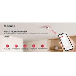 X-Sense XS01-WX detektor kouře Ovládání přes aplikaci (š x v x h) 78 x 48 x 78 mm 1 ks 1 ks